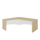 Palmas Desk II 2000x1800 LE - Light Oak/ White