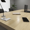 Palmas Workstation Connect III (LD-LE) - Light Oak/ White