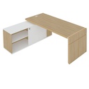 Palmas Workstation Connect III (LD-LE) - Light Oak/ White