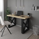 Parauapebas Desk - Light Oak/ Black