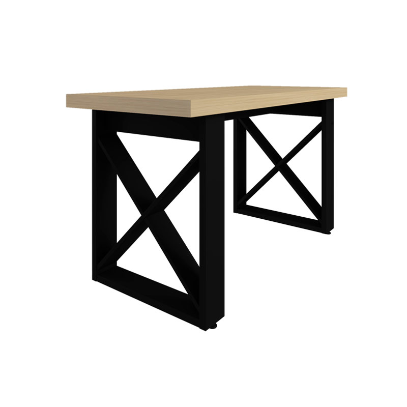 Parauapebas Desk - Light Oak/ Black