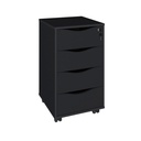 Piracicaba Chest of 4 Drawers - Black