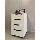 Piracicaba Chest of 4 Drawers - White 