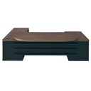 Recife Desk - Charuto/ Black