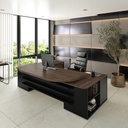 Recife Desk - Charuto/ Black