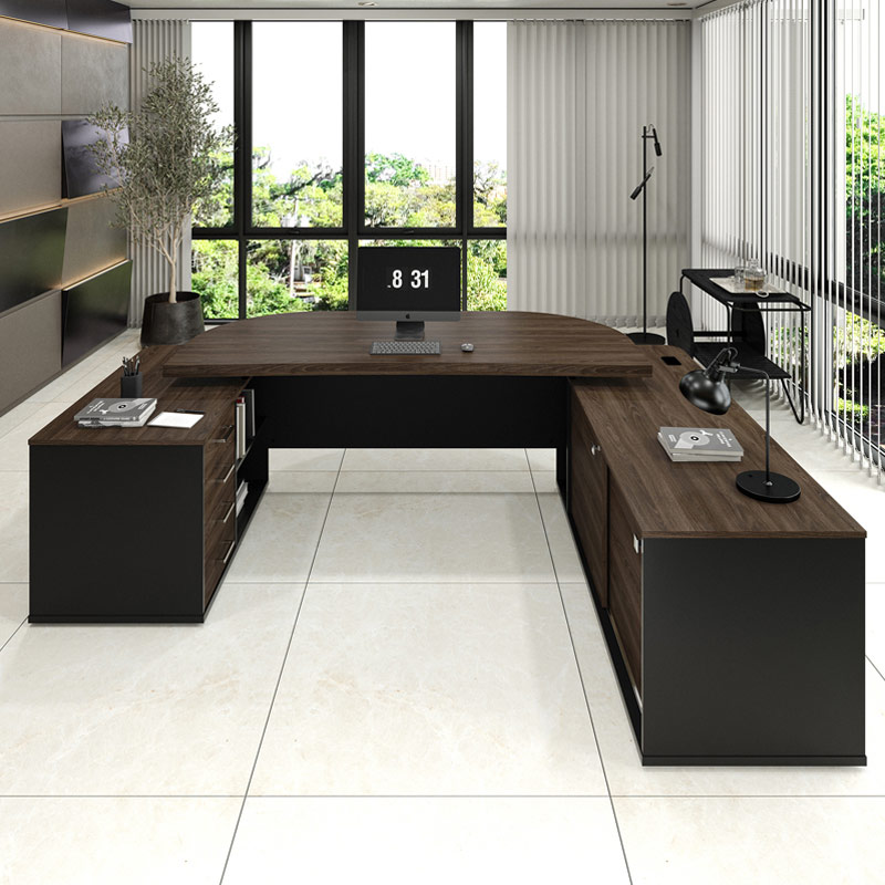 Recife Desk - Charuto/ Black