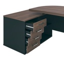 Recife Desk - Charuto/ Black