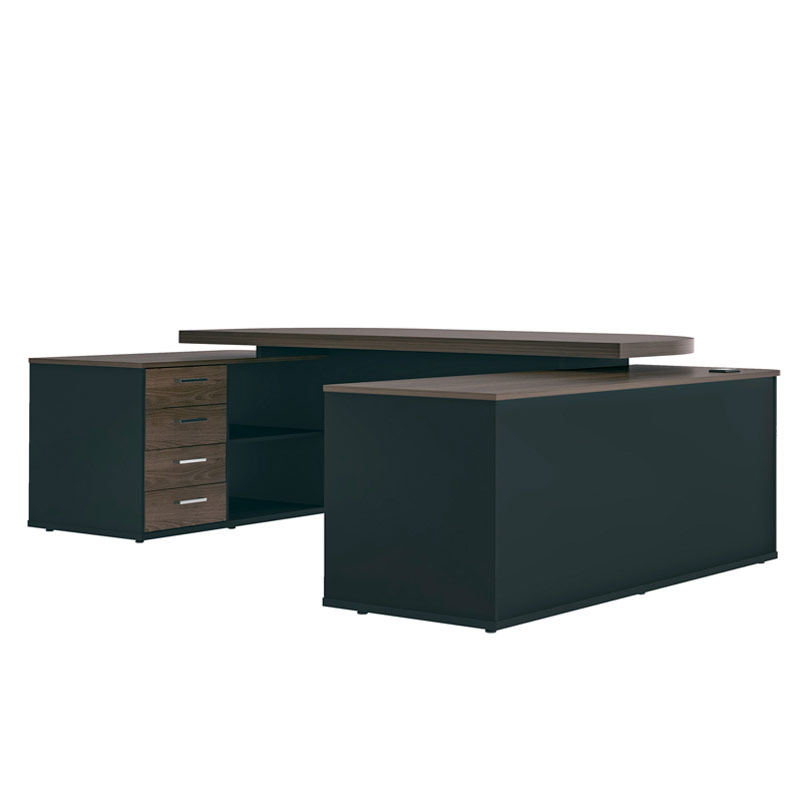 Recife Desk - Charuto/ Black