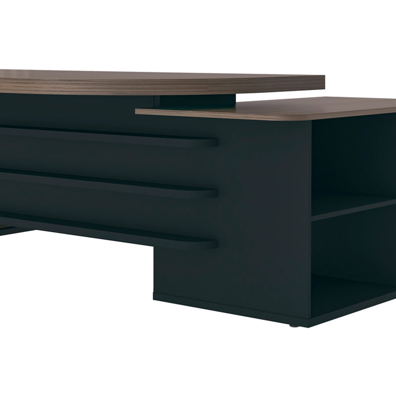 Recife Desk - Charuto/ Black