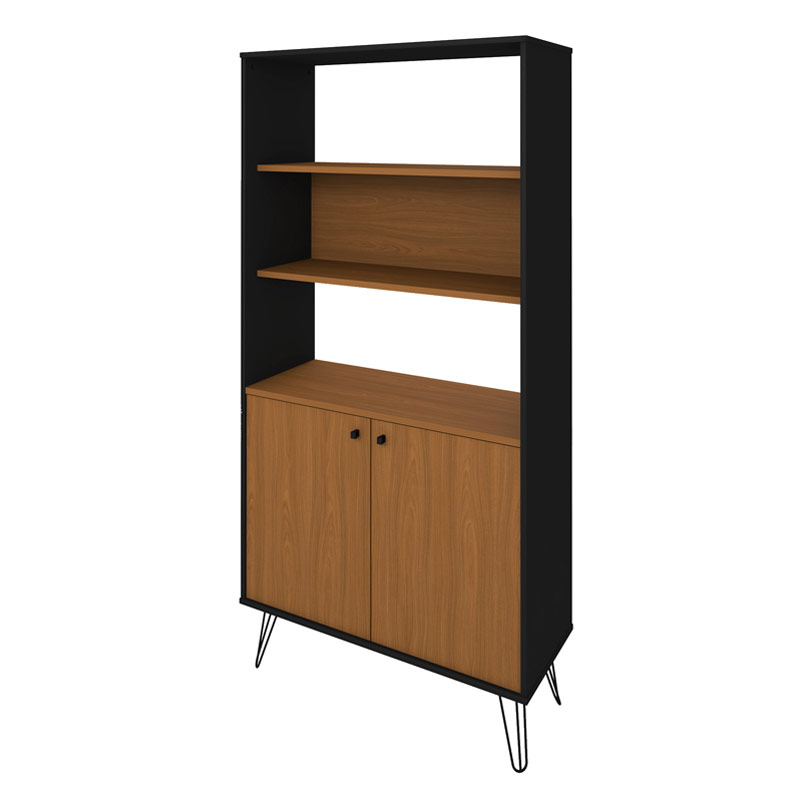 Ribeirao Bookcase - Freijo/ Black