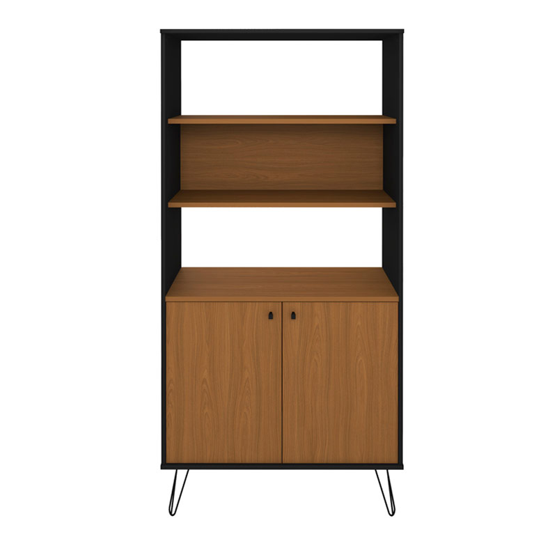 Ribeirao Bookcase - Freijo/ Black