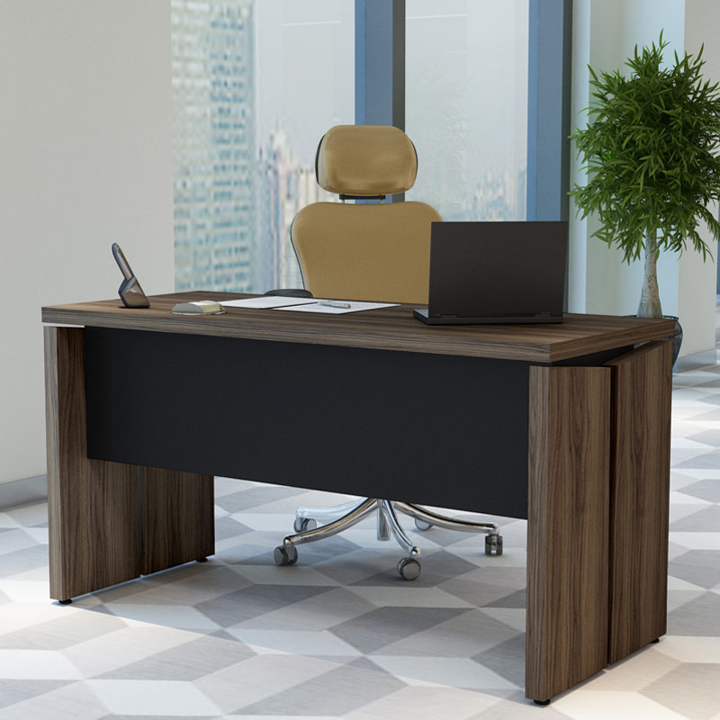 Sumare 1200 Operational Desk - Nogal/ Black