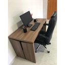 Sumare 1200 Operational Desk - Nogal/ Black