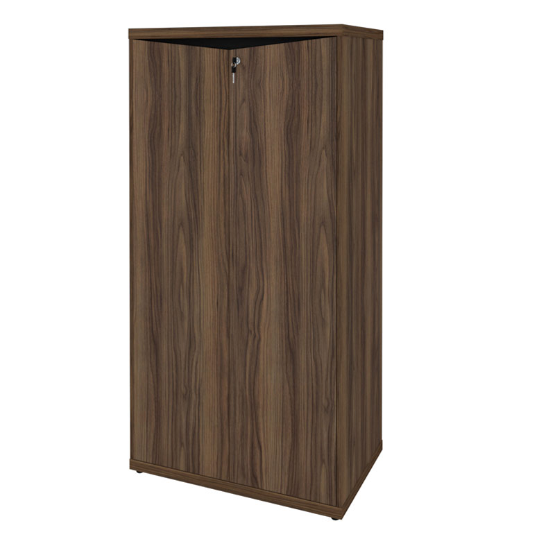 Sumare 1600 2 Doors High Cabinet - Nogal/ Black