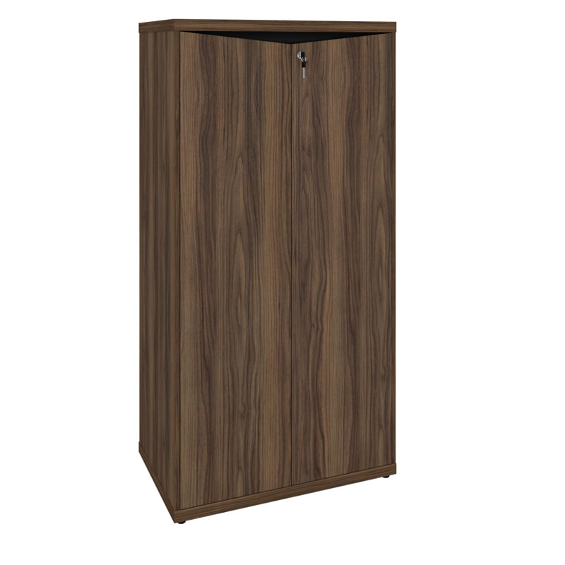 Sumare 1600 2 Doors High Cabinet - Nogal/ Black