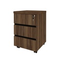 Sumare Chest Of 3 Drawers - Nogal/ Black
