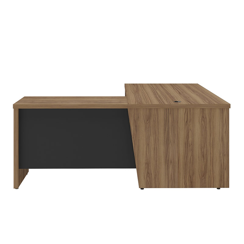 Sumare Chief Desk - Nogal/ Black