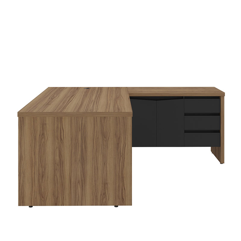 Sumare Chief Desk - Nogal/ Black