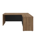 Sumare Chief Desk - Nogal/ Black