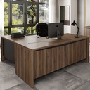 Sumare Chief Desk - Nogal/ Black