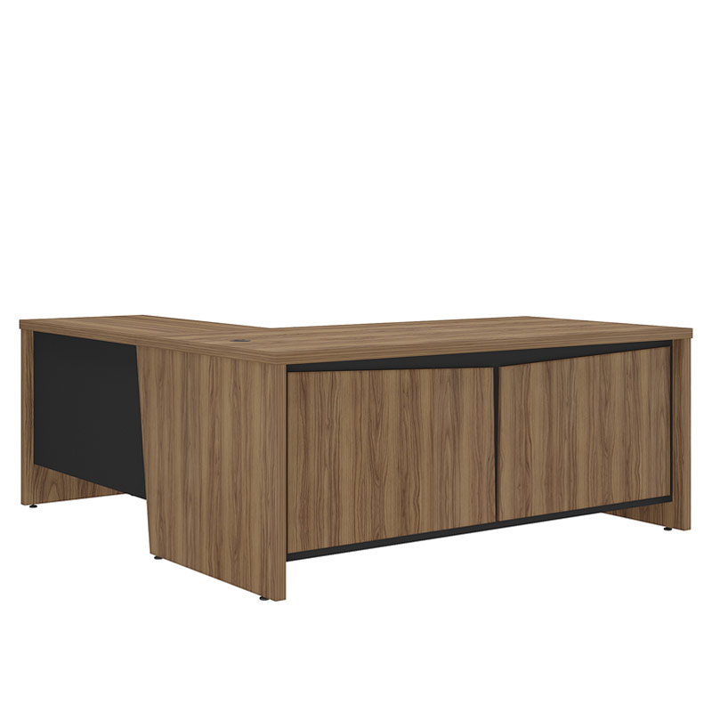 Sumare Chief Desk - Nogal/ Black