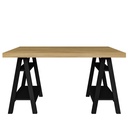 Valparaiso Desk - Elm/ Black