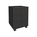 Viamao Chest of 3 Drawers - Black