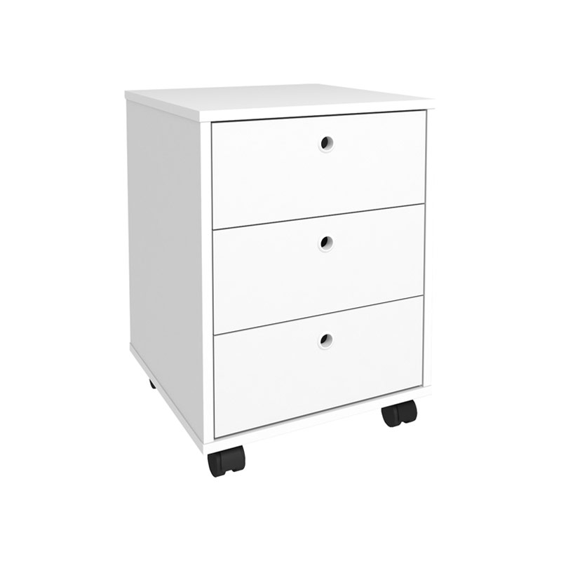 Viamao Chest of 3 Drawers - White