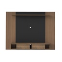 Altamira Tv Wall Panel - Slatted Pine/ Black