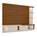 Alvorada Legal Tv Wall Panel - Cedar/Off White