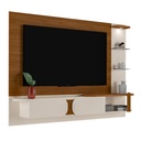 Alvorada Legal Tv Wall Panel - Cedar/Off White