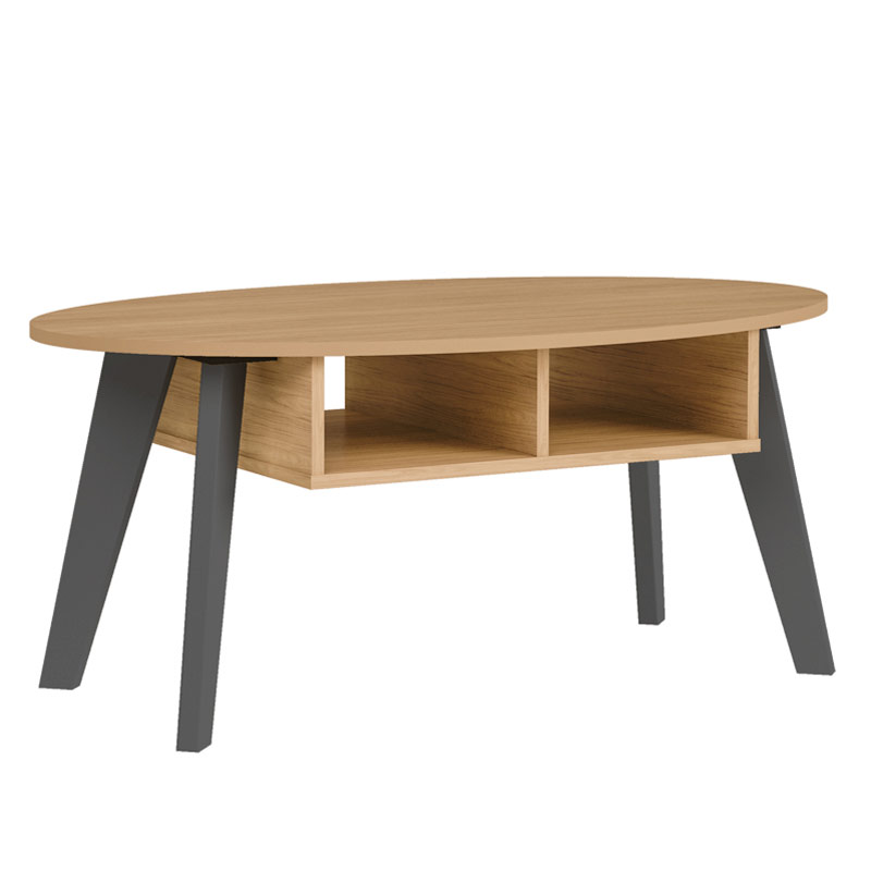 Angra Coffee Table - Oak/ Graphite