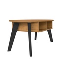 Angra Coffee Table - Pine/ Black