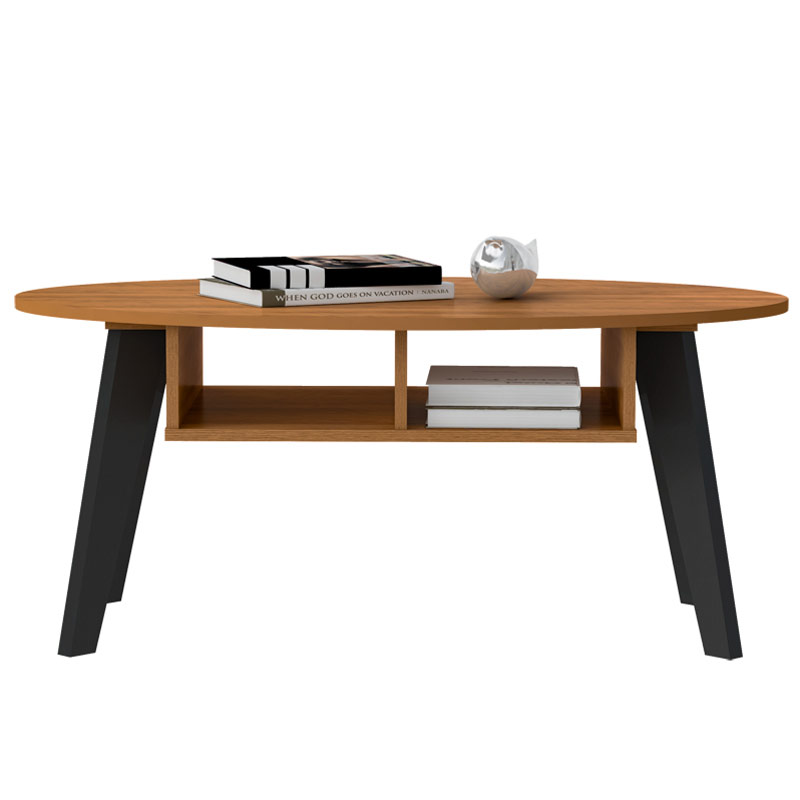 Angra Coffee Table - Pine/ Black