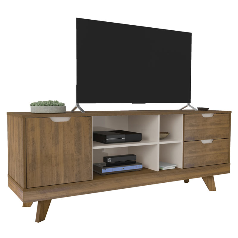 Araguaina Tv Stand - Pine/ Off White