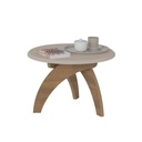 Arapongas Coffee Table - Off White/ Pine  