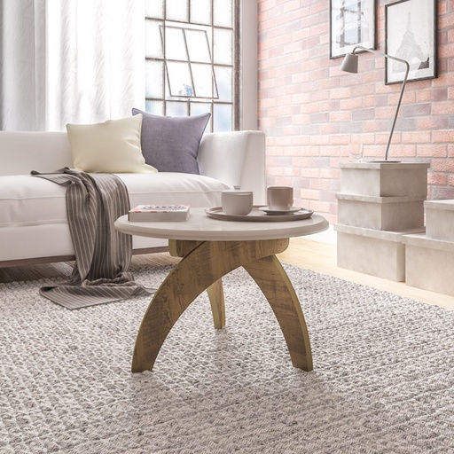 Vila Velha Coffee Table - Off White/ Pine  