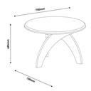 Arapongas Coffee Table - Off White/ Pine  