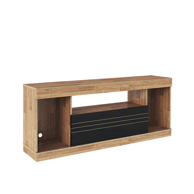 Araruama Tv Stand - Rustic/ Black