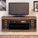 Araruama Tv Stand - Rustic/ Black