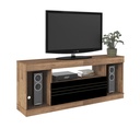 Araruama Tv Stand - Rustic/ Black