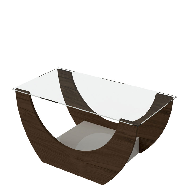 Atibaia Coffee Table - Walnut/ Off White