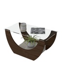 Atibaia Coffee Table - Walnut/ Off White