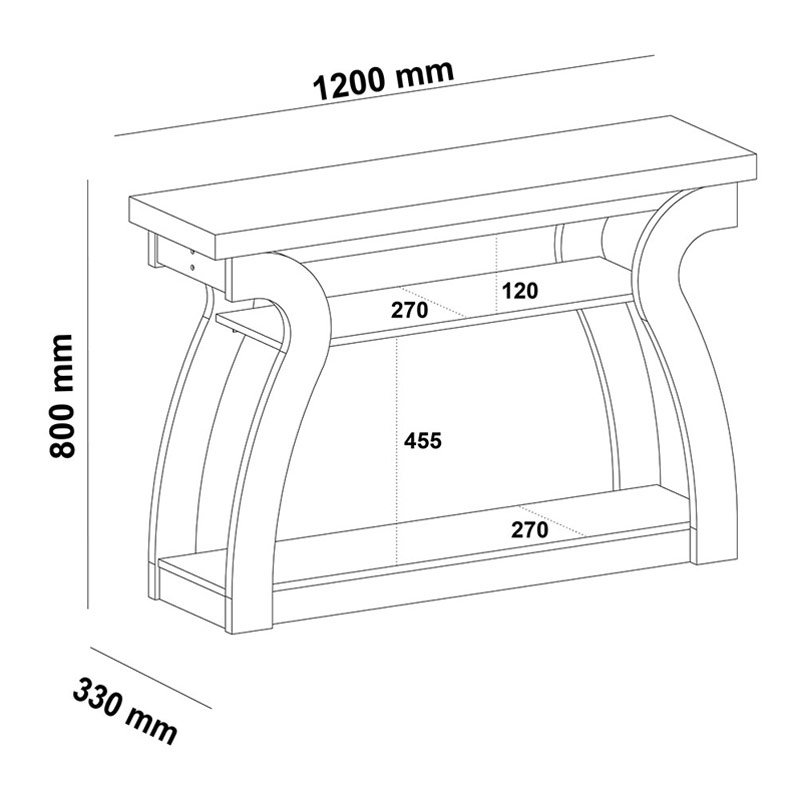 Bage Console Table - Oak  