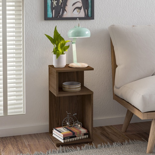 Bauru End Table - Walnut