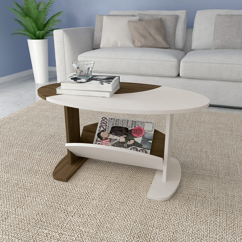 Bento Roxo Coffee Table - Pine/ Off White