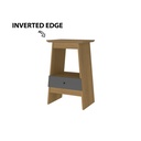 Birigui End Table - Oak/ Graphite