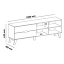 Botucatu Tv Stand - Cedro/ Off White