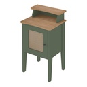 Brusque End Table - Mint/ Oak