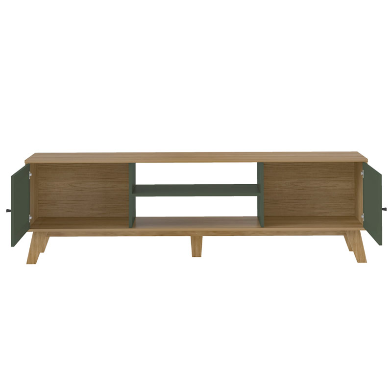 Brusque Tv Stand - Oak/ Mint